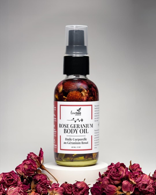 Rose Geranium Natural Body Oil