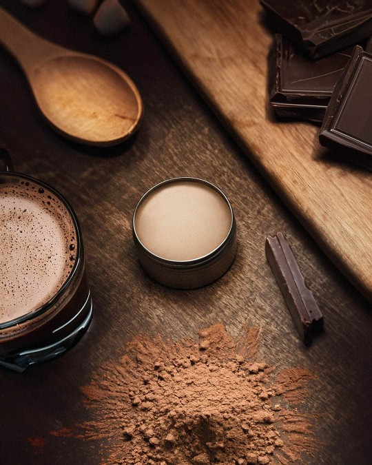 Hot Cocoa Lip Balm Open