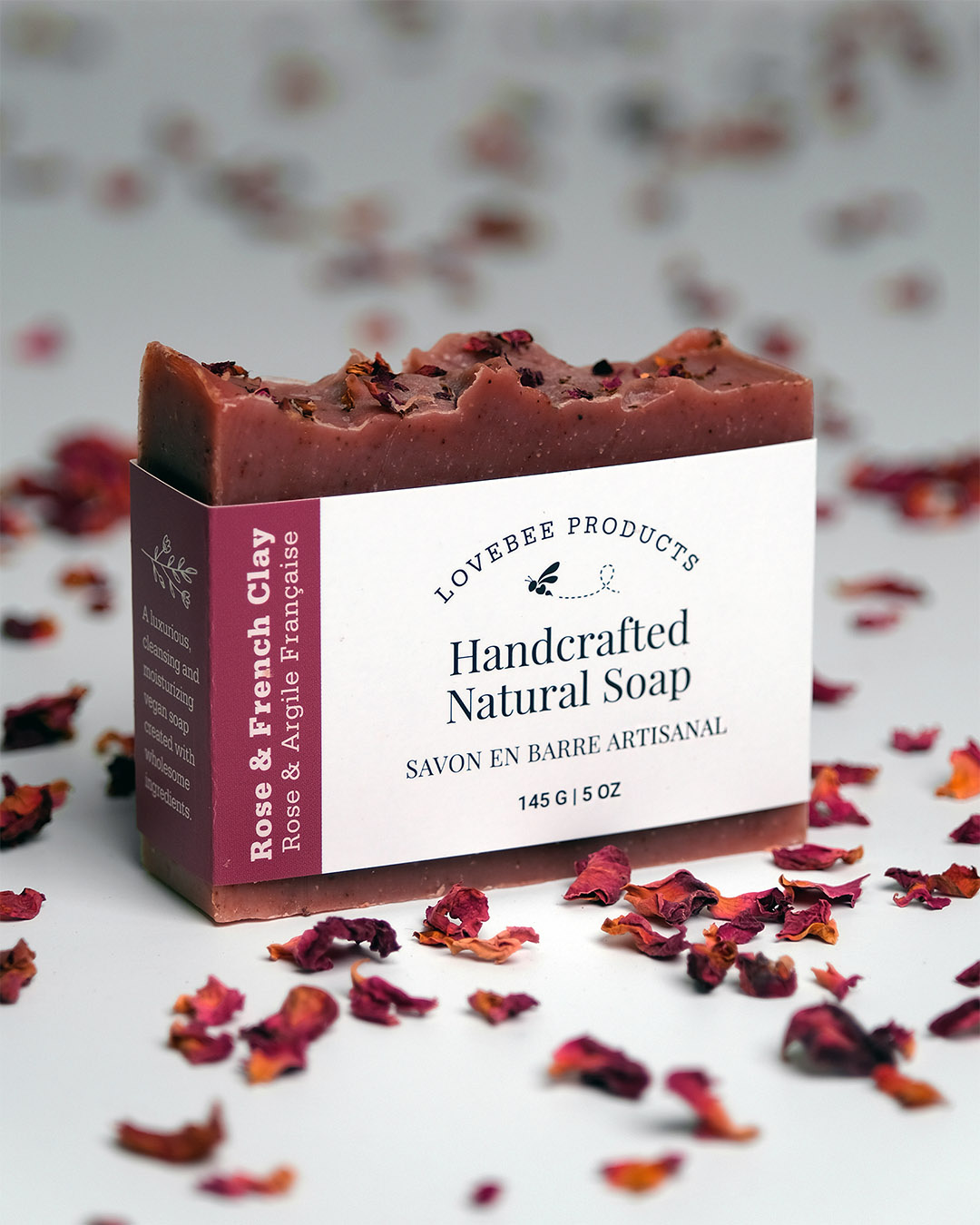 Rose & French Clay Natural Bar Soap