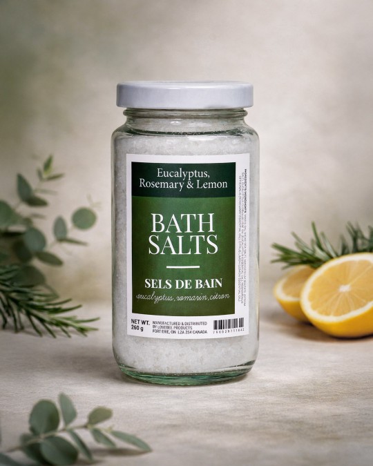 Eucalyptus Rosemary Lemon Natural Bath Salts