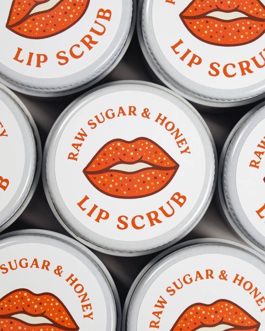 Natural Lip Scrub Lids